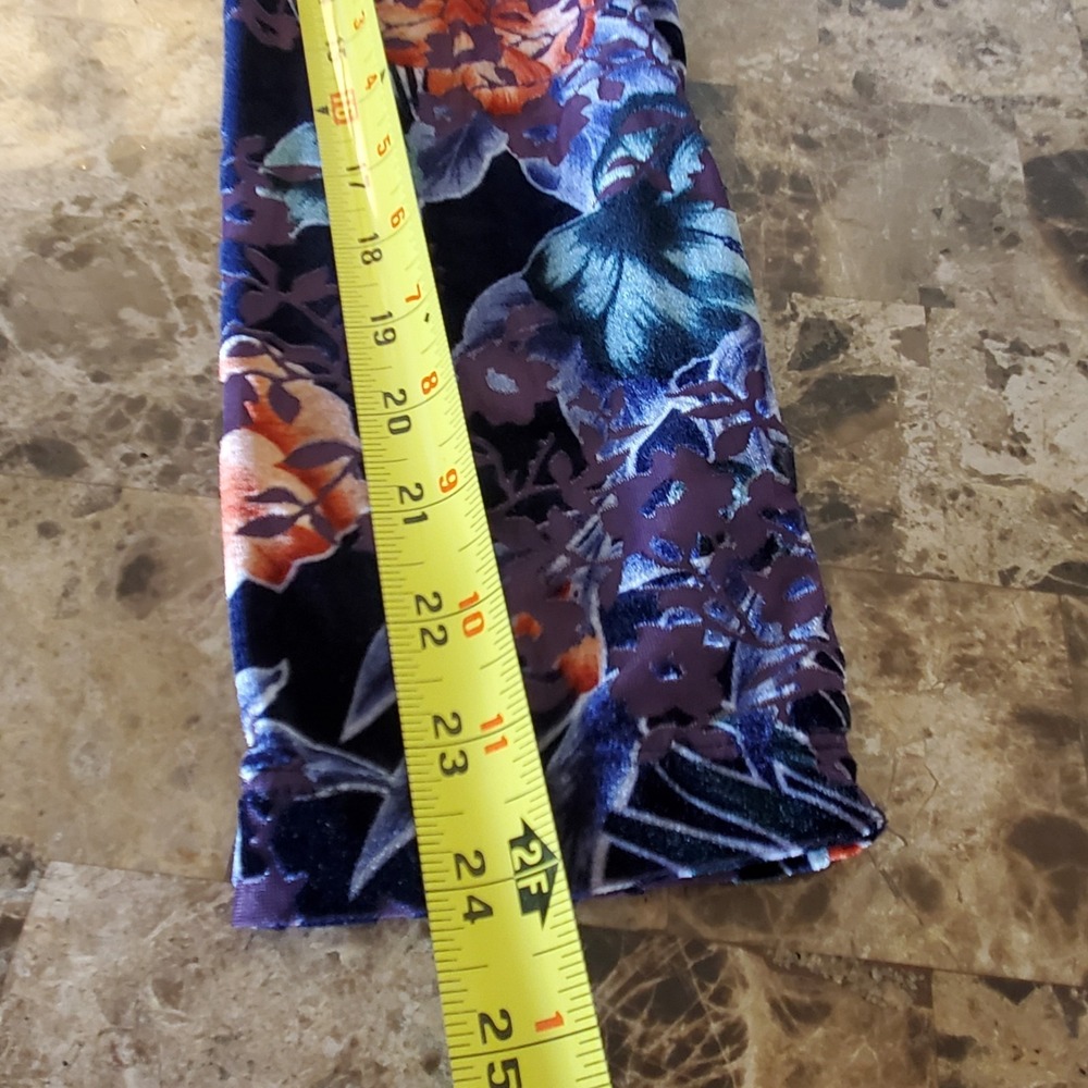 Susan Graver sz XL purple velvet burnout floral tunic top whisigoth witchy artsy - Picture 7 of 12